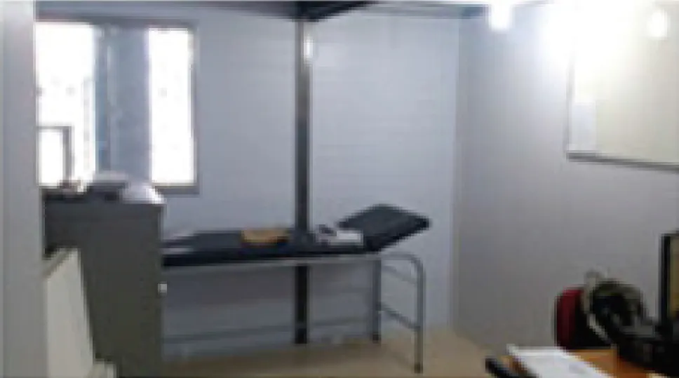Corredor interno de construção modular