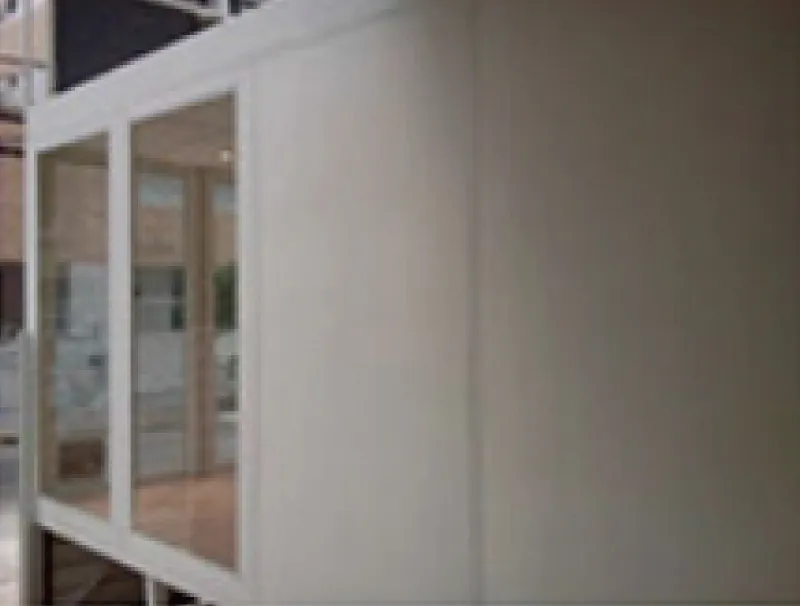 Sala empresarial em estrutura modular
