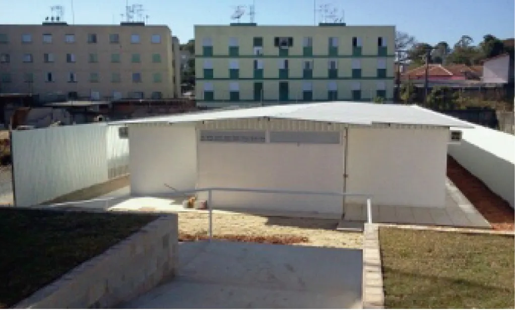 Sala de reunião em construção modular