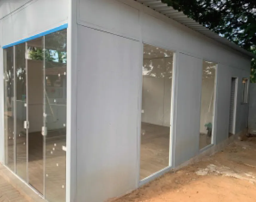 Espaço corporativo em sistema modular