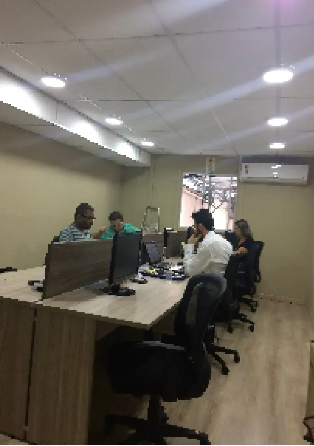 Instalação interna de projeto modular