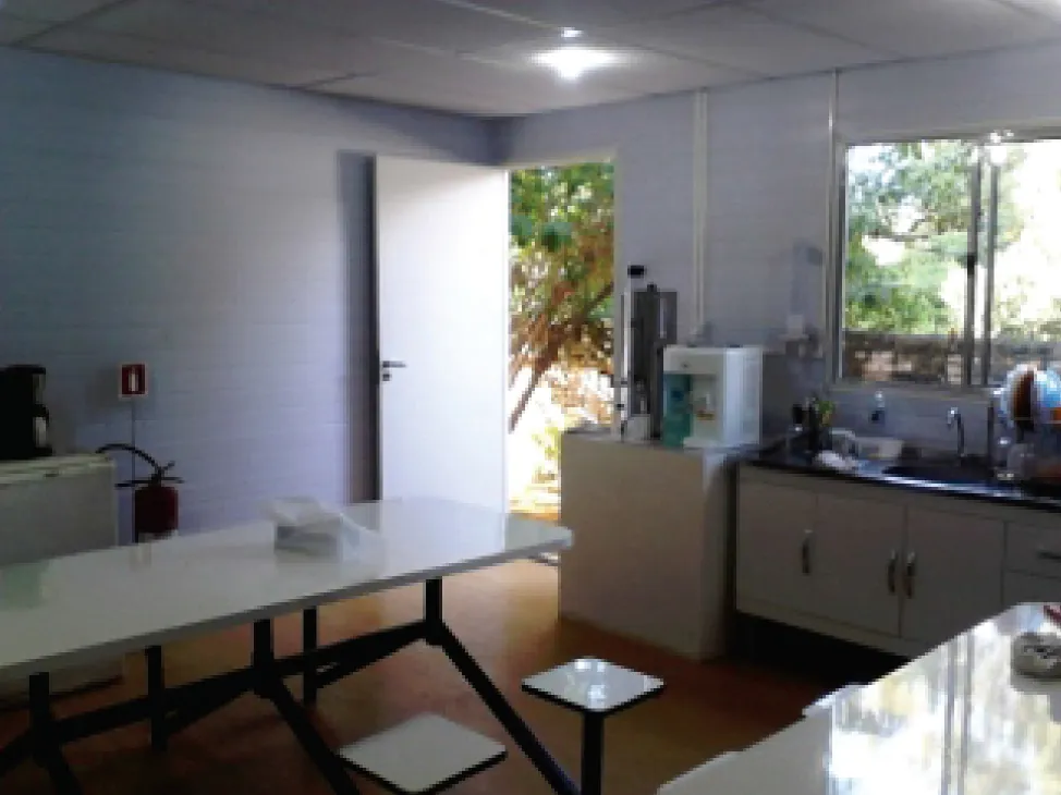 Área interna funcional em sistema modular