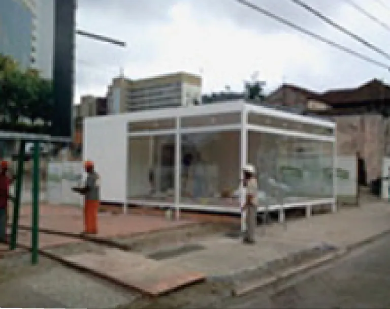 Ambiente interno de construção modular