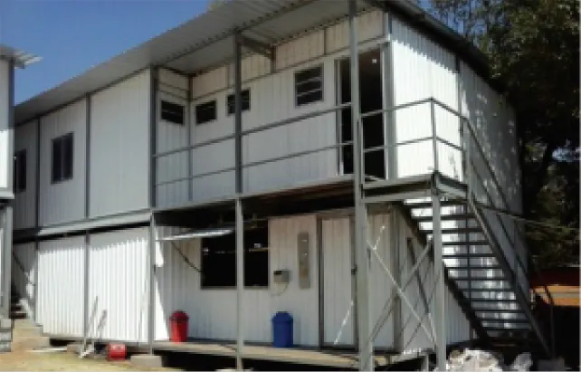 Estrutura modular para canteiro de obras - projeto 3