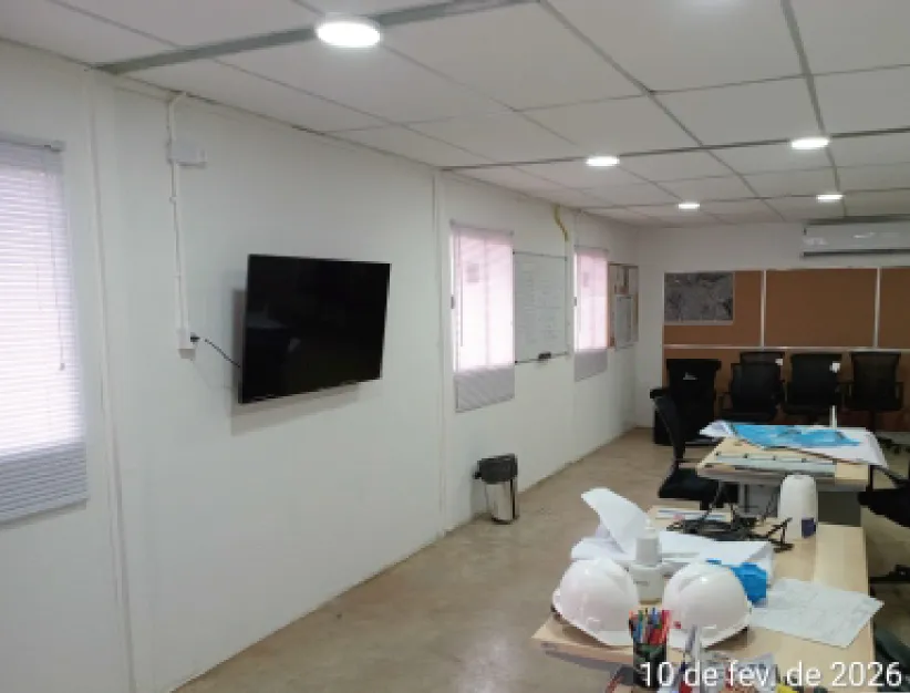 Estrutura modular para canteiro de obras - projeto 6