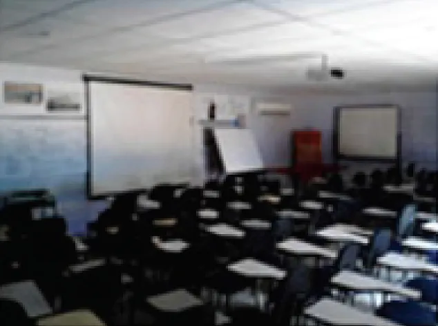 Sala de treinamento modular